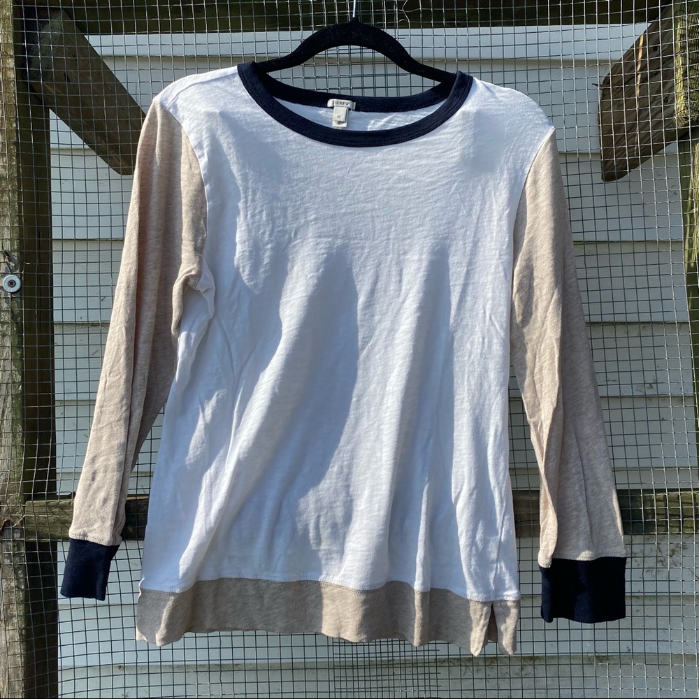 J Crew long sleeved tee